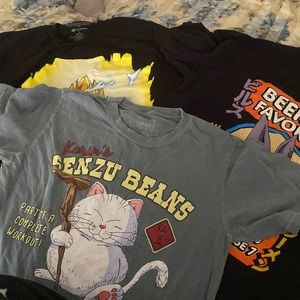 Bundle of three dragon ball Z tee shirts